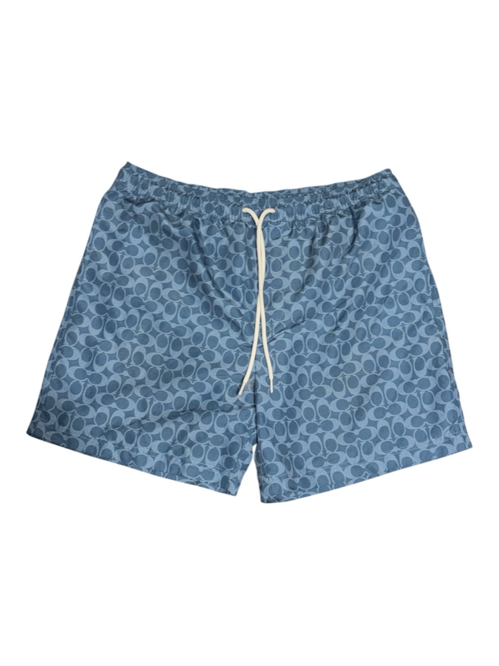 Coach Light and Denim Blue Signature Swim Trunks